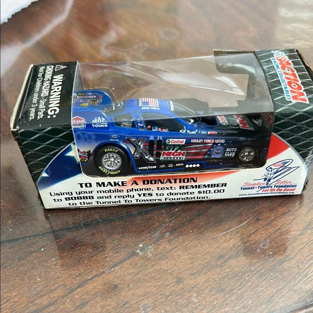 John Force Castrol Blue Racing Collectibles Diecast Car